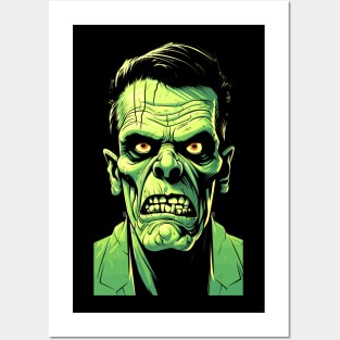 Frankenstein Monster Scary Halloween Costume Posters and Art